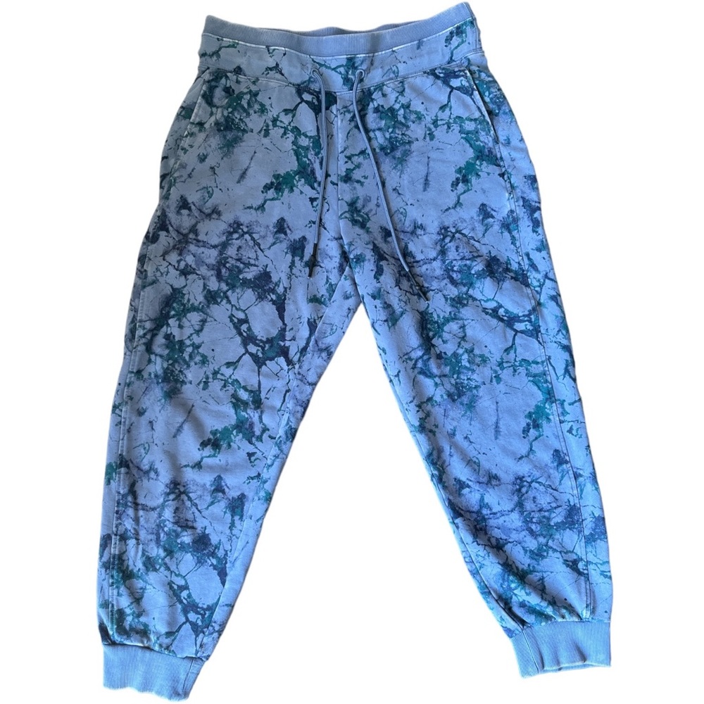 JoyLab Women's Mid-Rise French Terry Acid Wash Jogger Pants - Medium